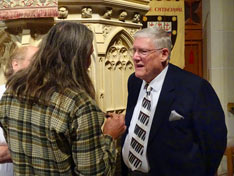 Marvin Faulwell in an after-show discussion with attendees