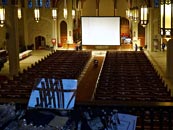 View of screen from the choir loft