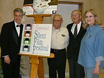 Greg Foreman, Bruce Rogers, Harry Langdon, and Medolie Foreman of Kansas City Melodie Foreman flank friends
