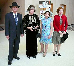 Robert Eckhoff, Mary, Madeleine, and Mary Jilka of Liberty, MO