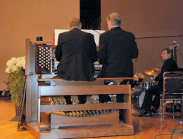Organ duet with percussion by Bob Keckeisen