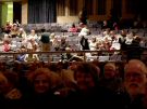 Auditorium fills on Friday evening