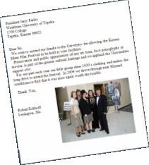Eckhoff letter to Washburn president Jerry Farley