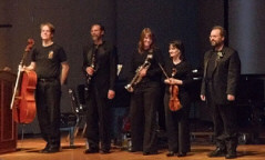 Mont Alto Motion Picture Orchestra bows after playing onstage