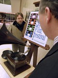Phil shows off the Victrola