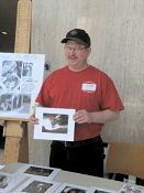 Robin Figgs helps out at the Hixon photography table