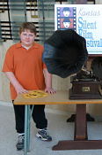 Young Victrola assistant