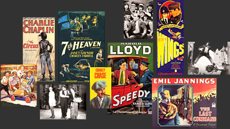 Collage of movies shown at Kansas Silent Film Festival 2011