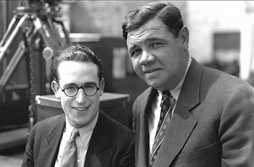 Harold Lloyd and Babe Ruth