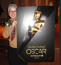 Annette with Oscar Night 2011 poster.