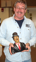 Bill with his honorary Chaplin-ish Award.