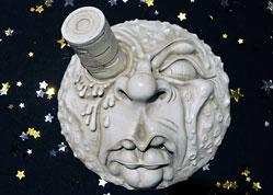 Man in the Moon sculpture was door prize won by Vergil Noble