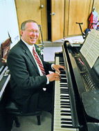Phil Figgs on piano