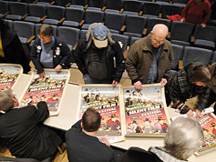 Fans line up for poster signings