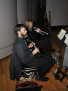 Brian Collins, clarinet, with Dawn Kramer, trumpet 