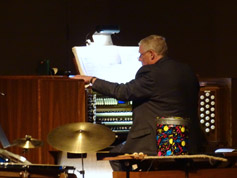 Marvin Faulwell and the White Concert Hall organ