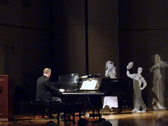Jeff Rapsis performs on the grand piano