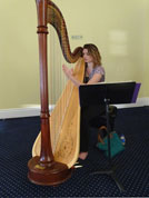 Music by Alexandra Kovach, harpist