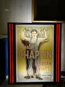 Backlit Chaplin poster