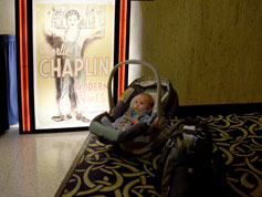 Chaplin poster with baby-guest