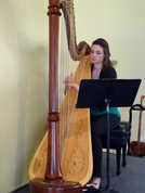 Music by Alexandra Kovach, harpist