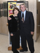 Dr. Harriet Fields with KSFF president Bill Shaffer