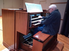 Bill Beningfield at the organ B