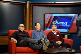 Seated, left to right, are Ken Winokur, Terry Donahue and Bill Shaffer