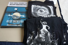 For sale: music by Alloy Orchestra plus two desgins of t-shirts