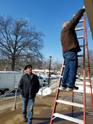Bill Shaffer determines our ladder is too short
