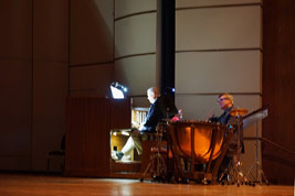 Marvin Faulwell, organ, and Bob Keckeisen, percussion