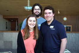 We very much appreciated our Saturday volunteers. Shown here are Katie Hampton, Will Hartner and Westin Smith