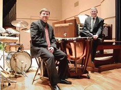 Bob Keckeisen, percussion, with Marvin Faulwell, theatre organ