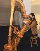 Harp music was by Erin Wood, harpist