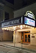 7th St. entrance to the Jayhawk Theatre.