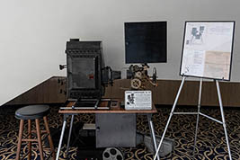 This is the set-up for Ken Filardo's silent film projector.