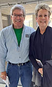 Bill Shaffer with Sally Schoenhals of Topeka