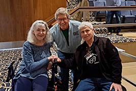 KSFF President Bill Shaffer is with Gary and Tonya Cummings of Wichtia, KS