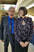 KSFF President and Secretary display the proper way to answer the photographer's (Jane Bartholomew's) request for smiles