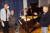 Marvin Faulwell and Greg Foreman play live with hostess Rachel Hunter on public radio KANU