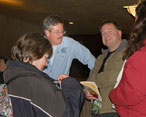 Cookie and Bill chat with Jeff and Susan Rapsis