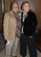 Nicholas and Denise, about to go onstage, Saturday morning