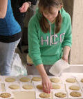 Laying out cookies