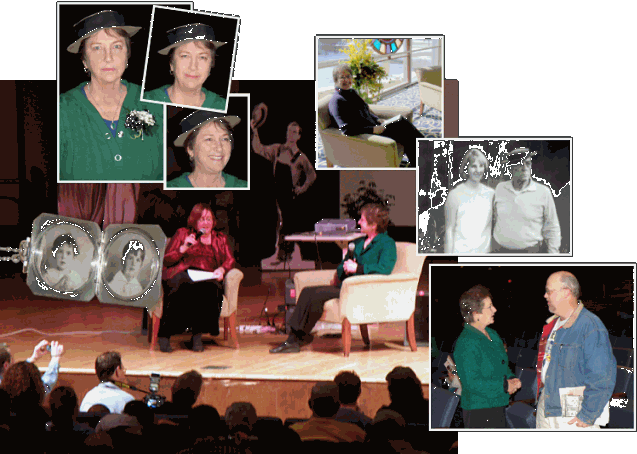 Denise Morrison interviews Melissa Talmadge Cox onstage