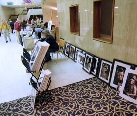 James Findley sells prints by his great uncle Orval Hixon