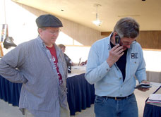 Phil Figgs and Bill Shaffer work out details