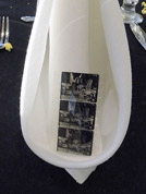Each diner got a snippet of film