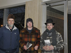 Fans wearing hats