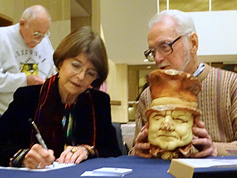 Dr. Harriet Fields with Herb Miller A