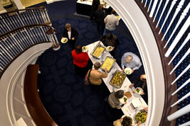 View from the curved staircase